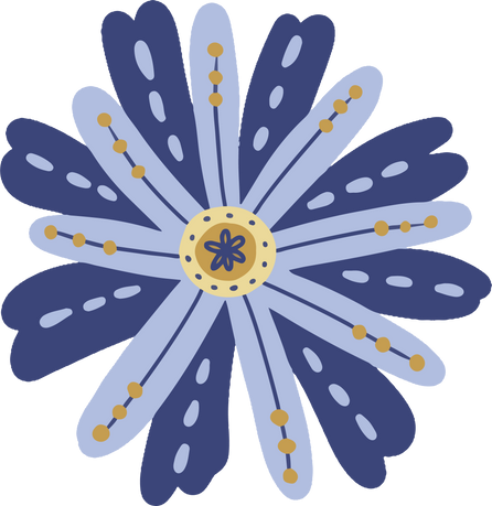 Blue Spring Flower Clip Art